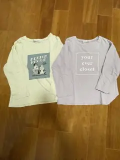 【訳あり】エバークローゼット　女の子　120 長袖Tシャツ２枚セット