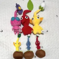 ピクミン ぬいぐるみ キーホルダー マスコット セット