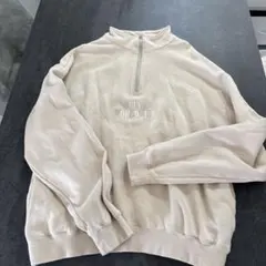 HUF ハーフジップスウェット ベージュ　ユニクロ　GU
