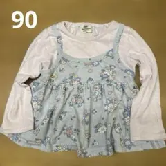 アンパンマン花柄長袖トップス 90cm