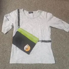 クレードスコープ 七分丈カットソー 120 サコッシュ付き グレー