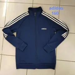 adidas ネイビー 3本ライン ジャージ 160