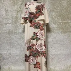 着物リメイクセットアップ ワンピース＆ケープボレロ