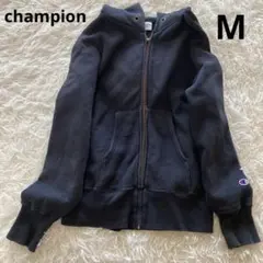 チャンピオン　リバースウィーブパーカー　ジップアップパーカー　スウェット　M