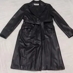 ビンテージBALMAIN　羊革　ロングコートのサムネイル