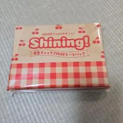 ちゃお付録　Shining! 春色チェック2WAYトートバッグ