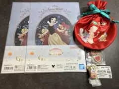 《新品》ディズニー 白雪姫 グッズ 巾着 ガチャ くじ 5点セット キーホルダー