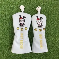 新品 2点セット Golf ドラミ ゴルフクラブヘッドカバー FW+UT