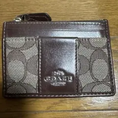 COACH ブラウン　コインケース