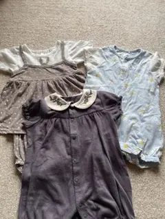 【西松屋】女の子 ロンパース セットアップ 70.80