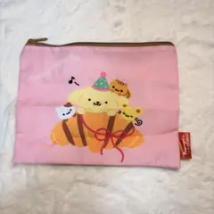 ポムポムプリン　ユーモラスアソートコレクション　スクエアポーチ