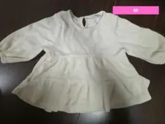 ワッフル ペプラム トップス
