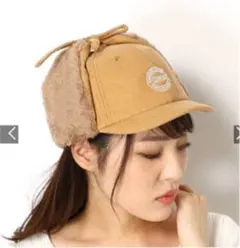 【コンバース】ビッグシー　ボアイヤーフラップキャップ（帽子／レディース）