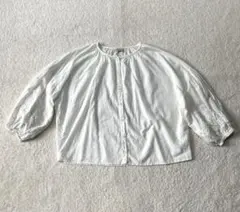 tsukuriba Lim. 刺繍入りシャツ ホワイト ブラウス 美品