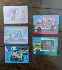 どうぶつの森 amiiboカード トビー、チェルシー サンリオ ステッカー付き