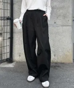 カーブパンツ ダブルウエスト