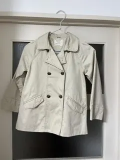 Zara Girls ベージュハーフトレンチコート 128cm