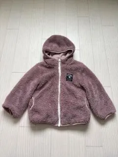 リバーシブル　ボア　ジャケット 100cm ピンク