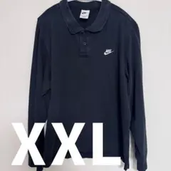 NIKE　ナイキ　ポロシャツ　長袖　黒　XXL