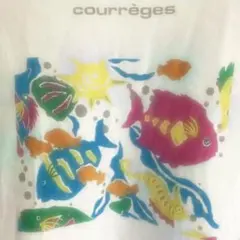 courrèges カラフル魚プリント Tシャツ　90年代 古着のサムネイル