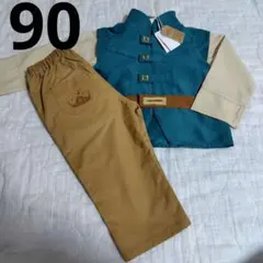 新品ラプンツェル　フリンライダー　なりきり　セットアップ　コスチューム90