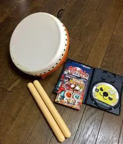 PS2用タタコン＆ソフト「太鼓達人あっぱれ三代目」