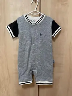 POLO Baby ロンパース 80サイズ グレー/ブラック
