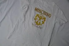 MOSCHINO モスキーノ ロゴ刺しゅう トップス 白色