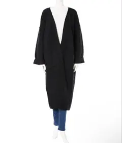 fifth￤ライトニットマキシガウン 黒