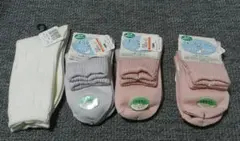 コットン100% ゆったりソックス 2足セット×3組　ホワイトソックス