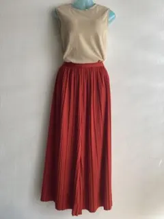 GUセット　ノースリーブ　プリーツパンツ　S サイズ