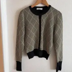 ZARA ダイヤモンドパターン カーディガン