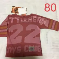 新品 ゴッサム Tシャツ 七分袖 レッド 80のサムネイル