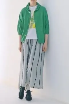 KEI Hayama PLUS ケイハヤマプリュス ジャガードギャザーパンツ