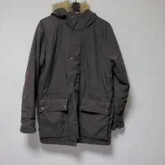 UNIQLO モッズコート ダークグレー ファー付きのサムネイル