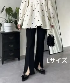 プロズヴェール　スーパーストレッチフロントスリットパンツ　L