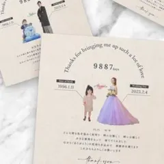 子育て感謝状　両親贈呈品