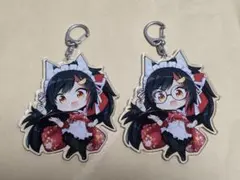 ホロライブ 大神ミオ 正月衣装 アクリルキーホルダー 同人 2つ
