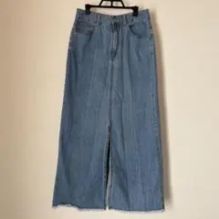 GU デニムスリットタイトスカート M