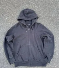 00s OLD UNIQLO 黒パーカー Y2K 古着 opium