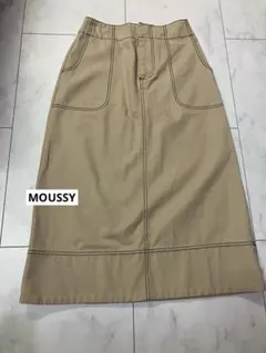 MOUSSY ベージュ ロングスカート