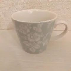 未使用 ローラアシュレイ マグカップ ティーカップ 陶器 花柄 ミントグリーン