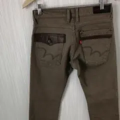 EDWIN　EDGE WILD FIRE　デニムパンツ　ブラウン　メンズ