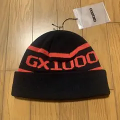 gx1000 ジャカードニット帽 ネイビー - メルカリ