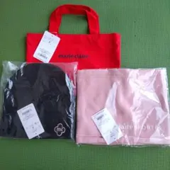 マリクレール トートバッグ ニット帽 ネックウォーマー セット