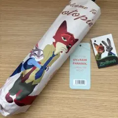 ズートピア　ジュディ　ニック　ディズニー　晴雨兼用　グラスファイバー　折り畳み傘のサムネイル