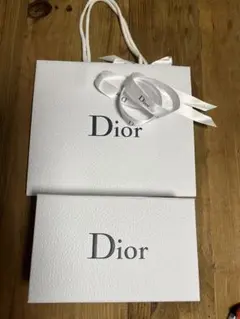 DIORギフトボックス　紙袋、リボン付き