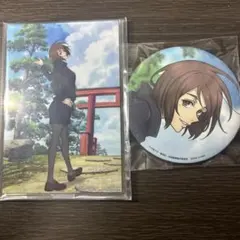 呪術廻戦　家入硝子　アクリルスタンド　缶バッジ