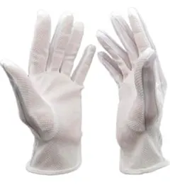 fogman 静電気防止手袋 滑り止め付き ストライプ 電子機器用 グローブ