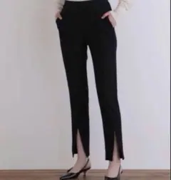 新品未使用】yori セレモニーピンタックパンツ ブラック 38 - メルカリ
